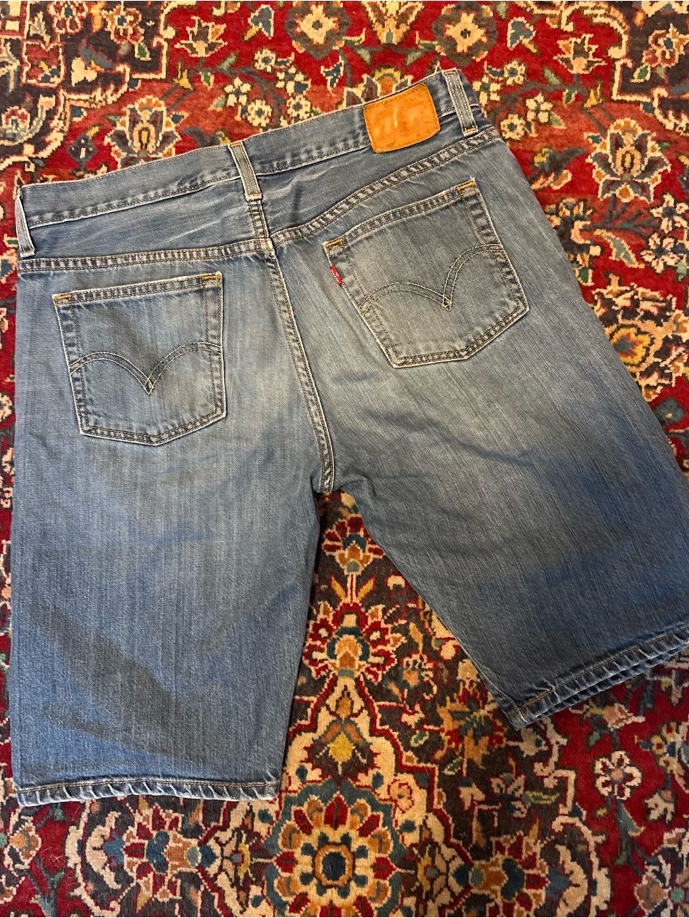 Levi's Men's Faded Blue Denim Jean Shorts